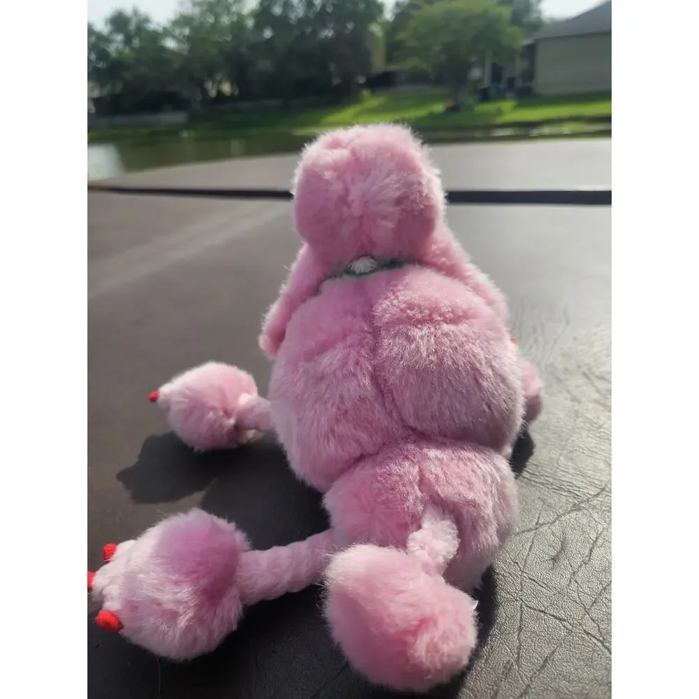 Manhattan Toy Gigi Pink Poodle Plush Dog Floppy Figure w/Red Nails